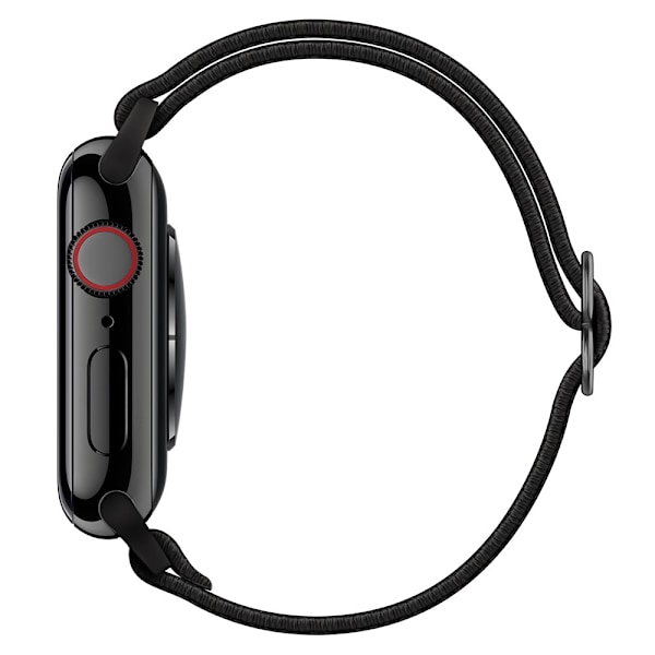 Elastiskt Nylonarmband Apple Watch Series 10 42mm Svart