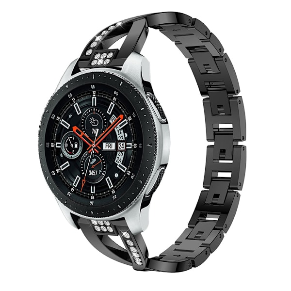Rhinestone Kristallarmband Samsung Galaxy Watch 46mm Svart