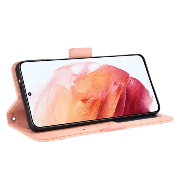 Multi Slot -lompakkokotelo Samsung Galaxy S21 Plus vaaleanpunainen