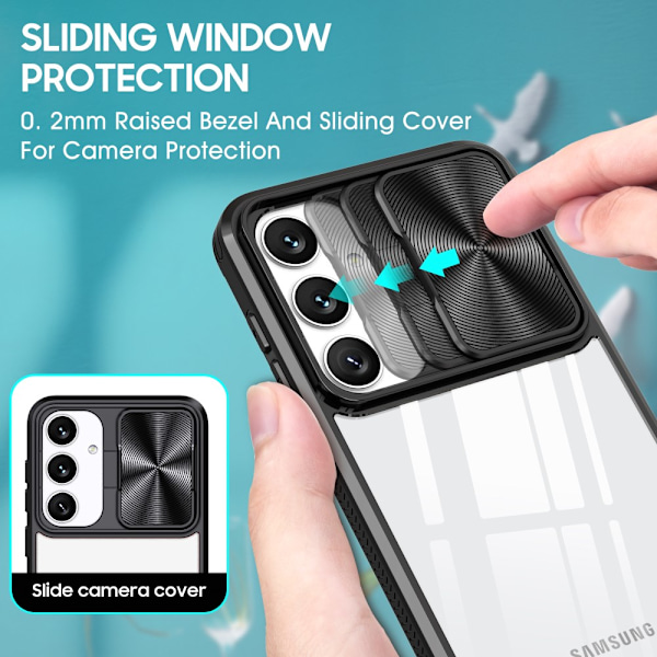 Cover Med Kamerabeskyttelse Samsung Galaxy S25 Sort