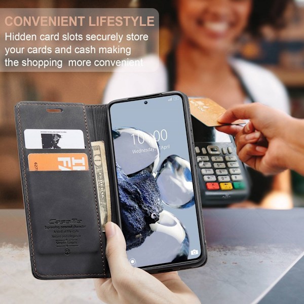 CaseMe Slim Pungetui Xiaomi 12T Pro Sort