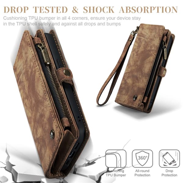 CaseMe Plånboksfodral Multi-Slot iPhone 11 Pro Brun