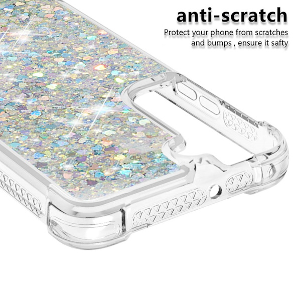 Glitter Bling TPU Case Samsung Galaxy S22 Plus Silver