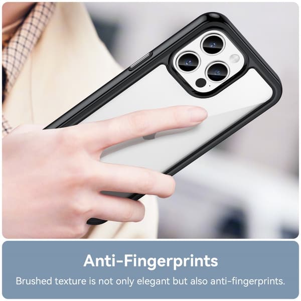 Hybrid Edge Skal iPhone 15 Pro Svart