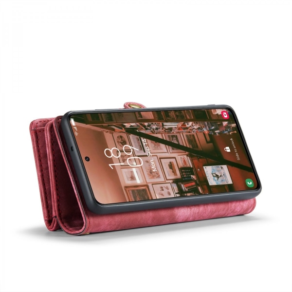 CaseMe Multi-Slot 2 in 1 -lompakkokotelo Galaxy S23 Plus Red