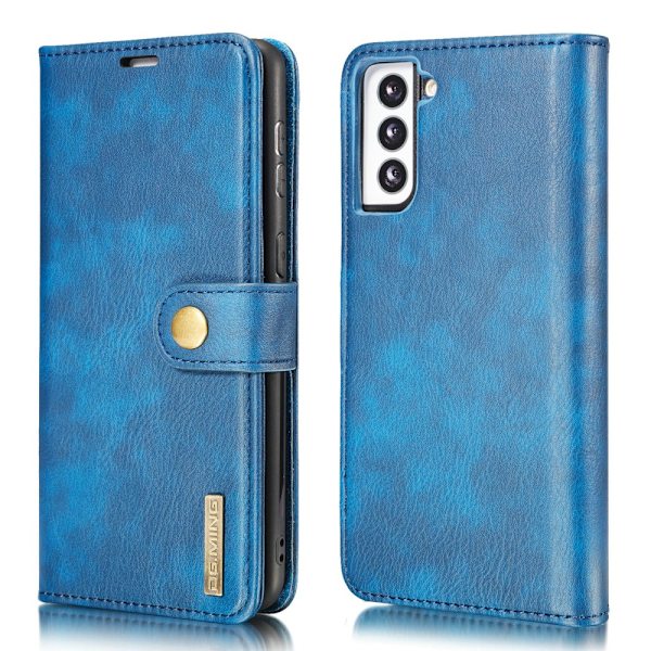 DG.MING 2-in-1 Magnet Wallet Samsung Galaxy S21 Blue