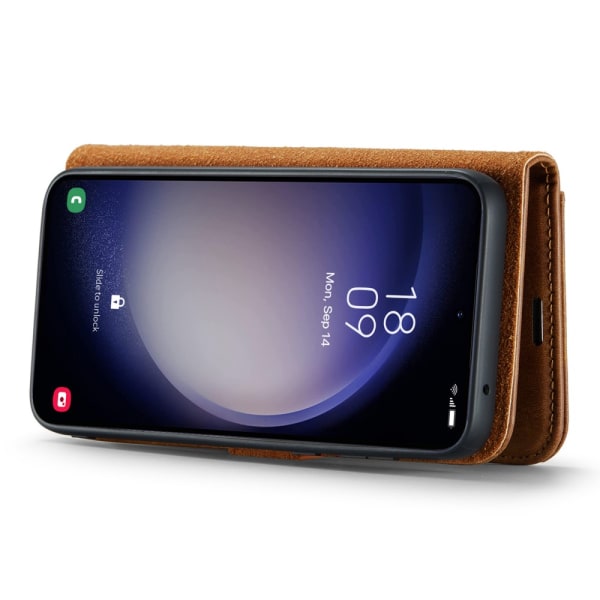 DG.MING 2-in-1 Magnet Plånbok Samsung Galaxy A55 Cognac