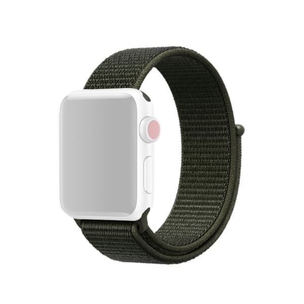 Nylonarmband Apple Watch Series 10 42mm Mörkgrön
