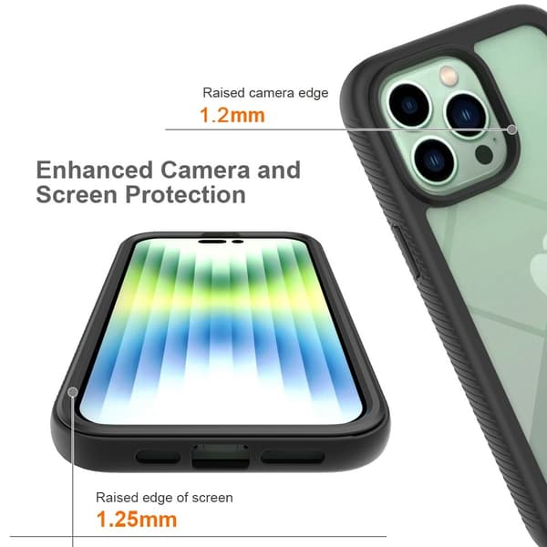 360 Heltäckande Skal iPhone 14 Pro Svart