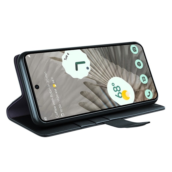 Äkta Läderfodral Google Pixel 7 Pro Svart
