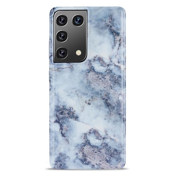Skal TPU Samsung Galaxy S21 Ultra Blå Marmor