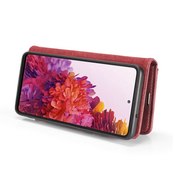 DG.MING 2-in-1 Magnet Wallet Samsung Galaxy S20 FE Red