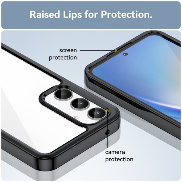 Hybrid Edge Case Samsung Galaxy A35 Svart