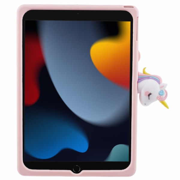 Skal iPad Air 10.5 3rd Gen (2019) Enhörning Med Ställ Rosa