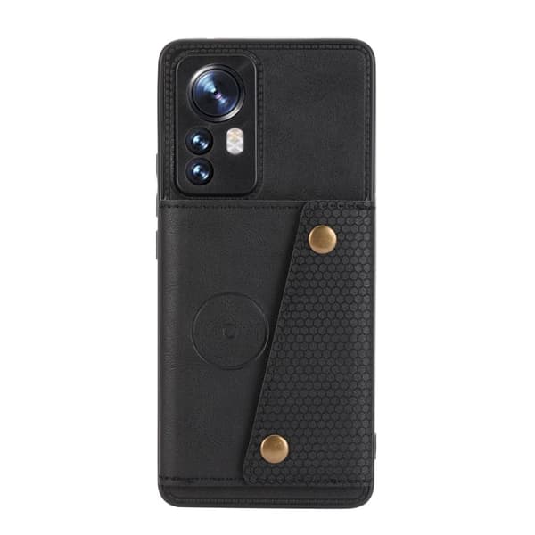 Xiaomi 12 musta lompakkokotelo