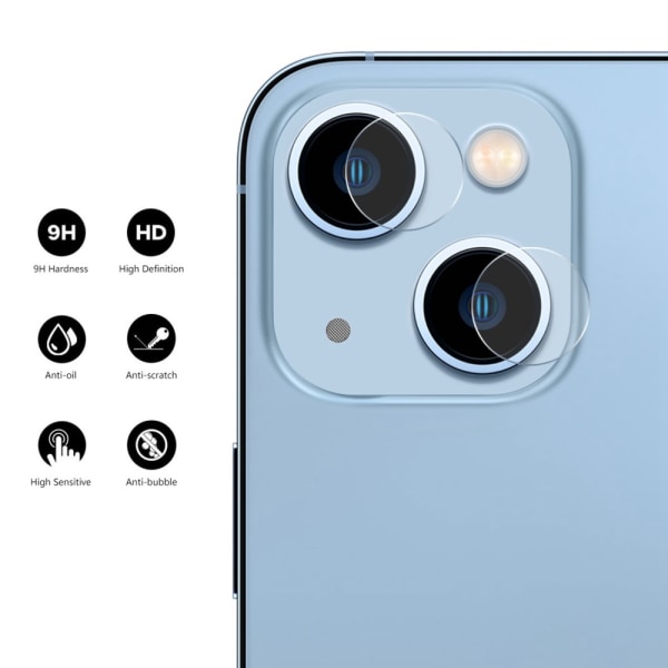 HAT PRINCE iPhone 14/14 Plus Lensbeskyttelse Hærdet glas 0,2mm