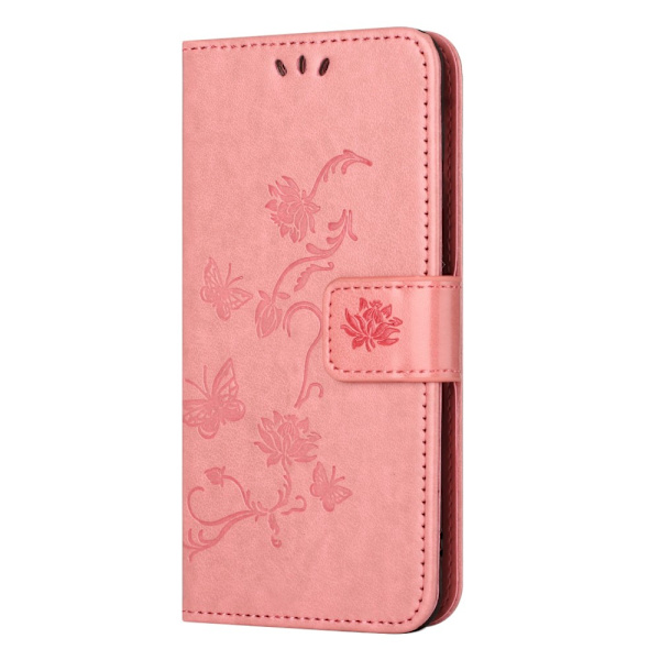 Læderetui Sommerfugle Samsung Galaxy A14 Rosa