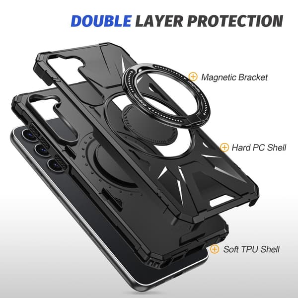 Hybridskal Samsung Galaxy S25 MagSafe Ring Sort