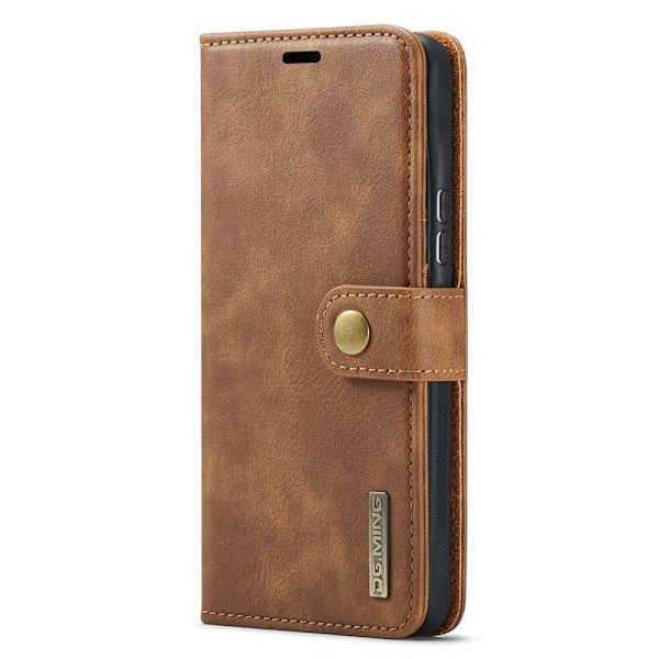 DG.MING 2-in-1 Magnet Wallet Samsung Galaxy A53 Cognac