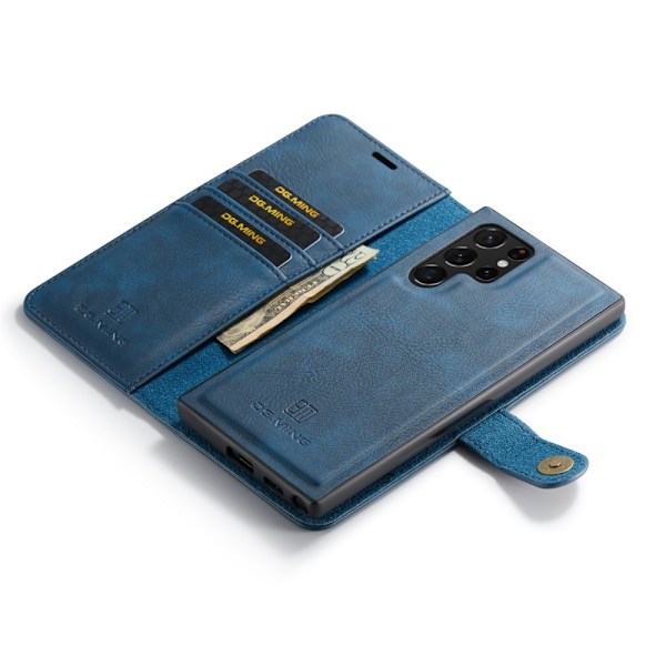 DG.MING 2-in-1 Magnet Wallet Samsung Galaxy S25 Ultra Blue