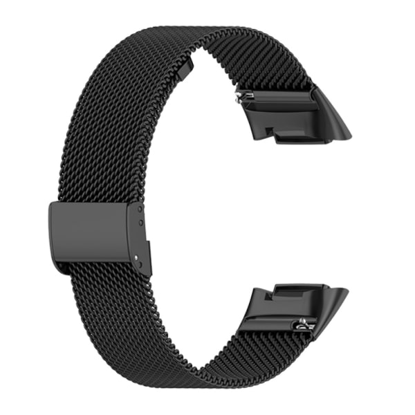 Milanese Mesh Armbånd Fitbit Charge 6 Sort