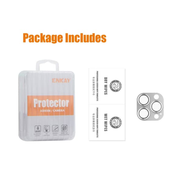 Hat Prince Kameraskydd Aluminium iPhone 16 Pro Silver