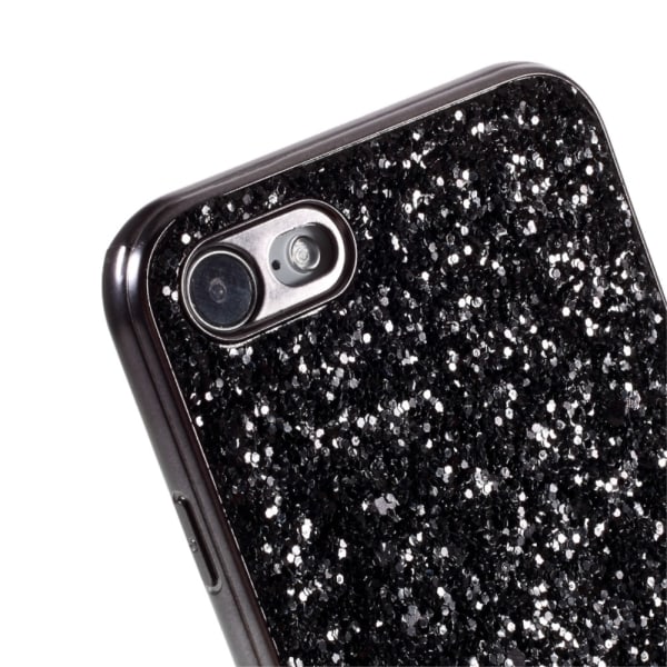 iPhone 7/8/SE Skal Glitter Sort