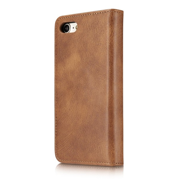 DG.MING 2-in-1 Magnet Wallet iPhone 7/8/SE Cognac