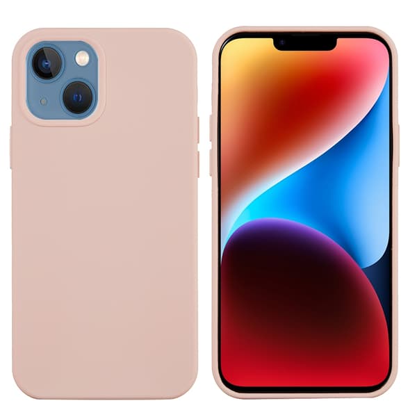 Silikonikuori iPhone 15 Plus - Vaaleanpunainen