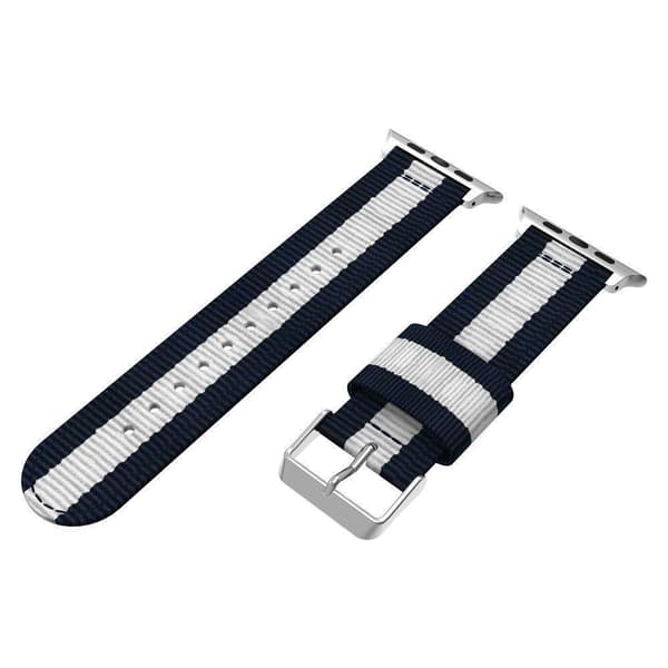 Nylonarmband Apple Watch Ultra 2 49mm Blå/Vit