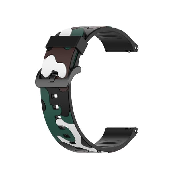 Silikonarmband Kamouflage Galaxy Watch Active Grön