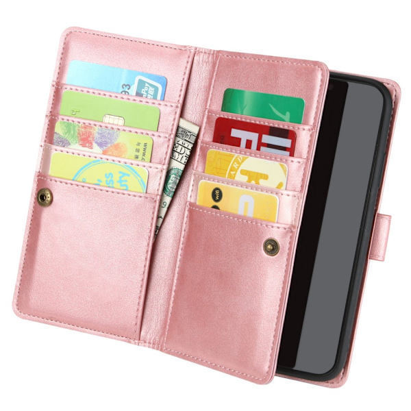 Plånboksfodral Multi-Slot iPhone 14 Roséguld