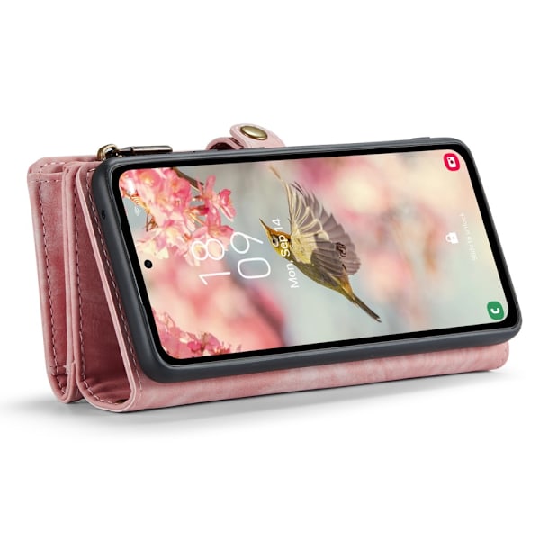 CaseMe Multi-Slot 2 i 1 Pungetui Samsung Galaxy A55 Rosa