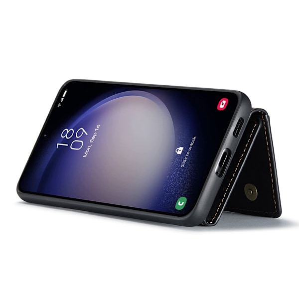 DG.MING 2 i 1 Magnetisk Kortlomme Etui Samsung Galaxy S25 Sort