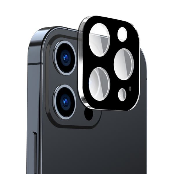 Hat Prince Fuldækkende Kamerabeskyttelse iPhone 15 Pro/15 Pro Max Sort
