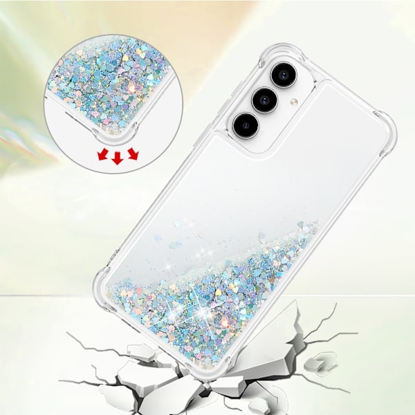 Glitter Bling TPU Case Samsung Galaxy A35 Silver
