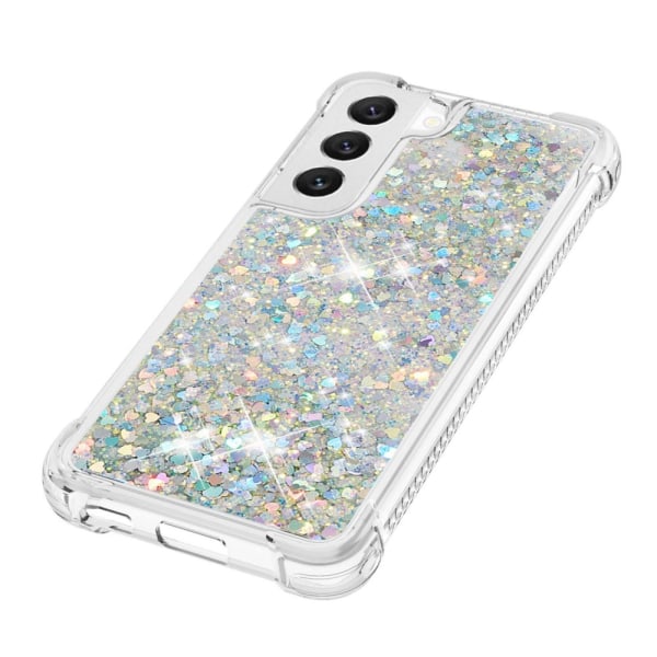 Glitter Bling TPU -kuori Samsung Galaxy S23 Plus -hopea