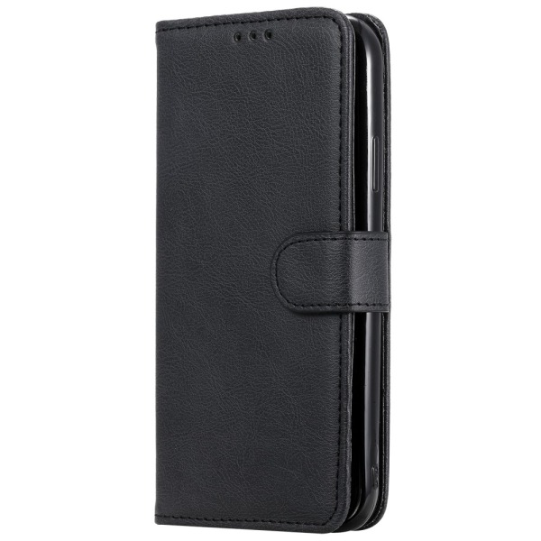 Magnetisk læderpung iPhone 11 Sort