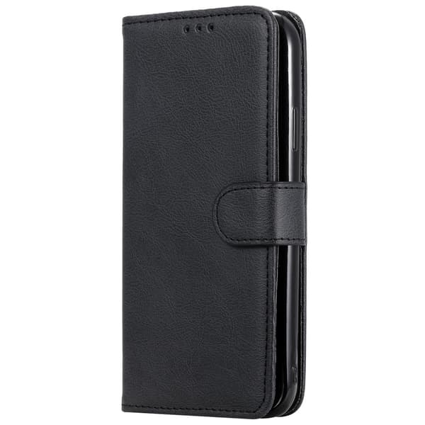 Magnetiskt Plånboksfodral Läder iPhone 11 Svart