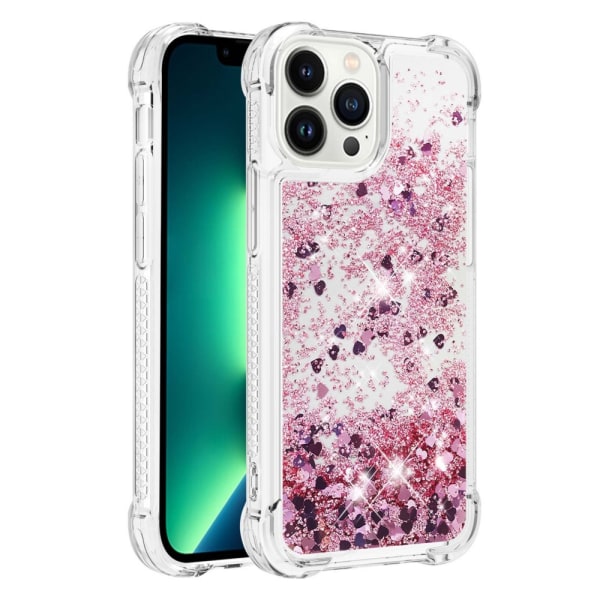 Glitter Bling TPU Case iPhone 15 Pro Max Roséguld
