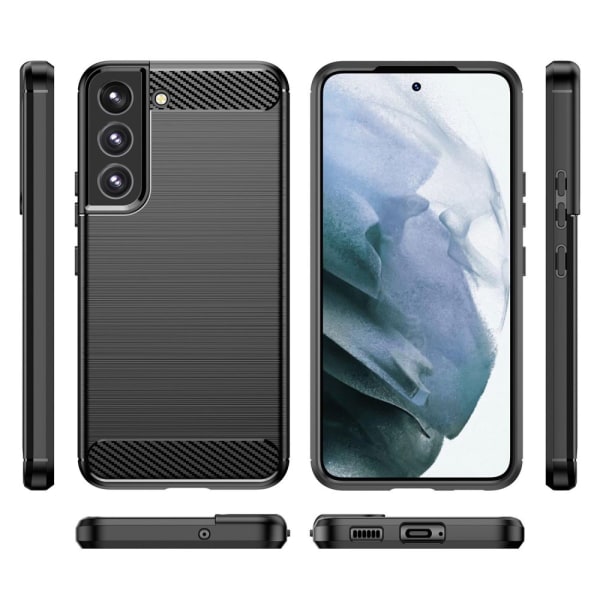 Carbon Shockproof TPU Case Samsung Galaxy S23 Black