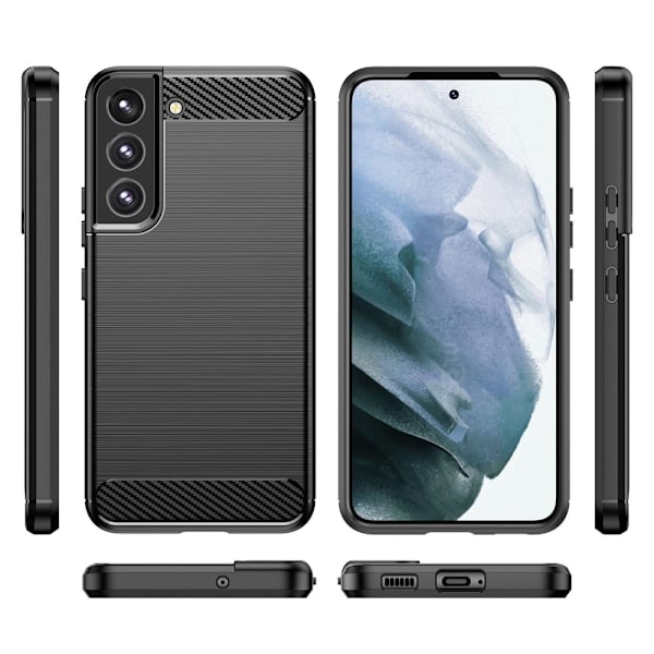 Carbon Shockproof TPU Case Samsung Galaxy S23 Black