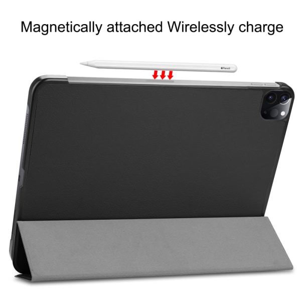 iPad Pro 11 2nd Gen (2020) Fodral Tri-fold Svart