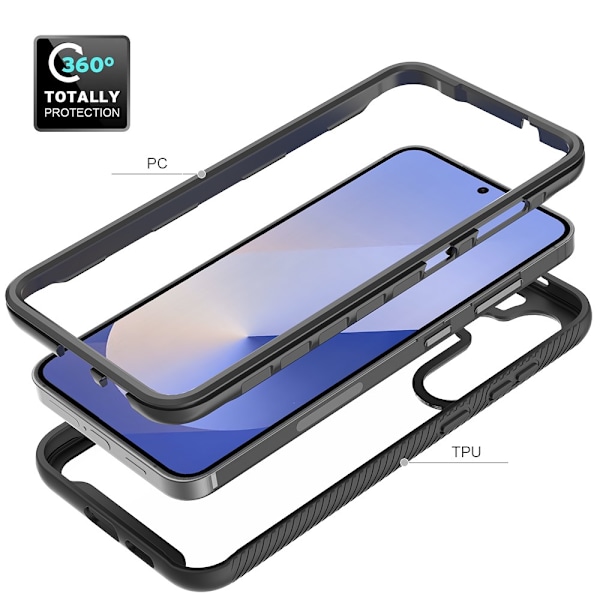 Allround-kotelo Samsung Galaxy S25 Plus Musta