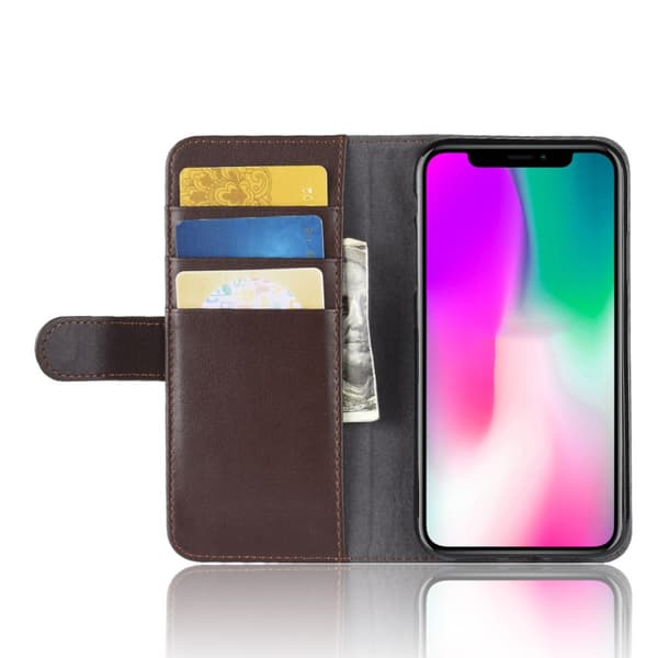 Aito nahkakotelo iPhone XR Ruskea