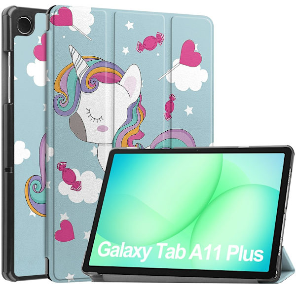 Samsung Galaxy Tab A11 Plus Cover Tri-fold Unicorn