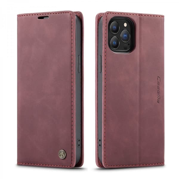 CaseMe Slim Pungetui iPhone 13 Pro Rød