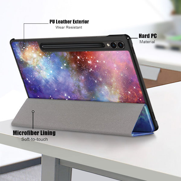 Samsung Galaxy Tab S9 Plus Fodral Tri-fold Stjärnhimmel