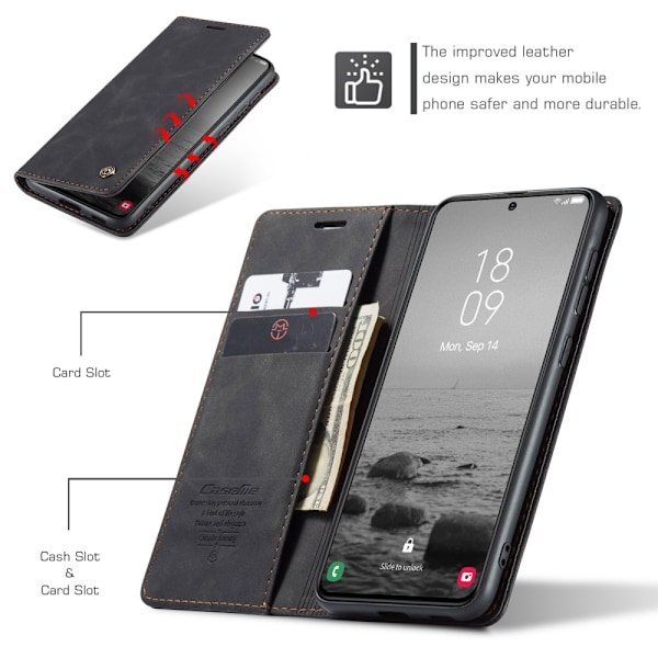 CaseMe Slim Wallet Case Samsung Galaxy S24 FE Sort
