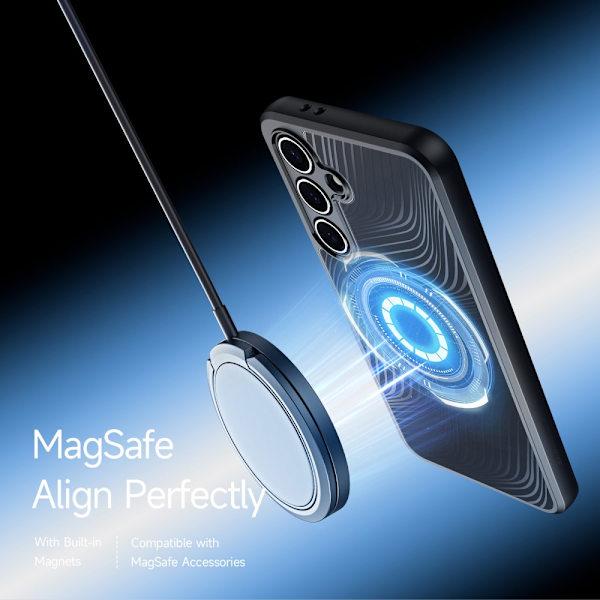 Dux Ducis Aimo Series MagSafe Kotelo Samsung Galaxy S24 FE Musta